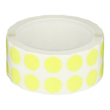 Diversified Biotech Tough-Spots, 1/2" Dia, Yellow, 1000/pk, 1000PK 247129Y